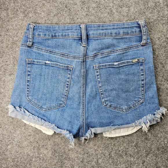 Womens Denim Shorts 26 inch Special A Los Angeles Cutoff Exposed Pockets - Picture 2 of 11